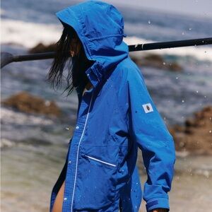 Singin in the rain packable Jacket size M twilight sky color